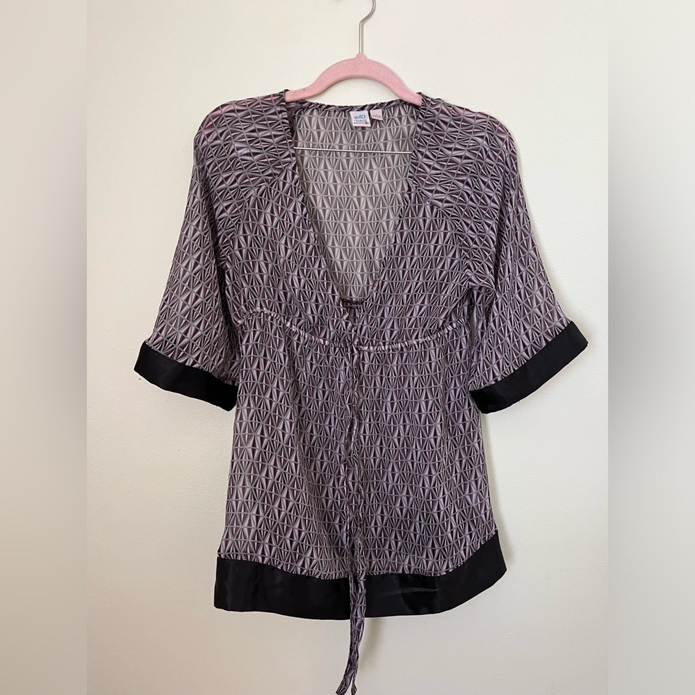 Sheer peasant style tunic